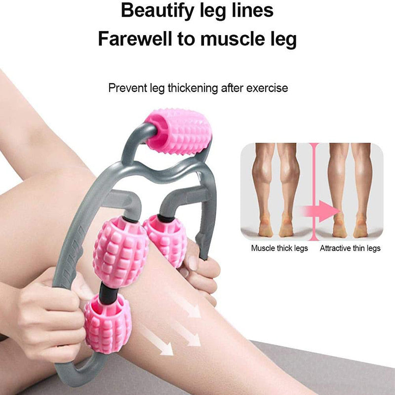 U-Shape 4-Wheel Trigger Point Massage Roller