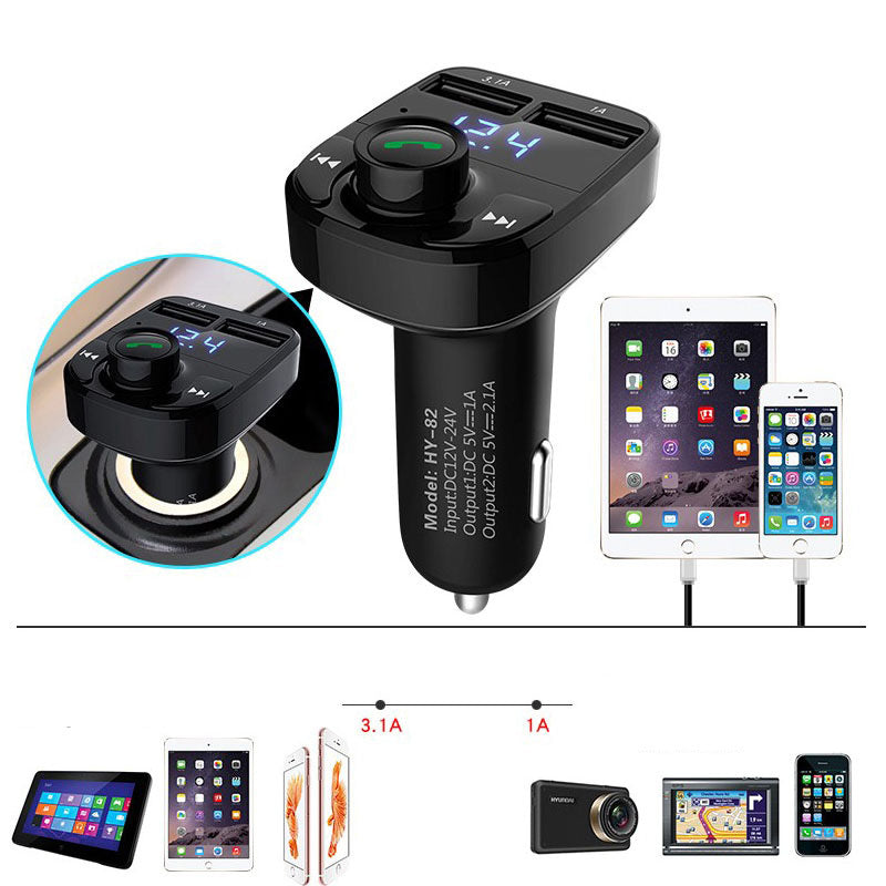 Bluetooth FM Transmitter Car Kit Dual USB
