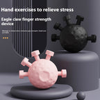 Black and pink eagle claw finger strength devices for hand exercises to relieve stress and enhance grip