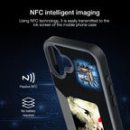 DIY AI E-Ink NFC Phone Case – Four-Color Smart Display Projection Glass Cover