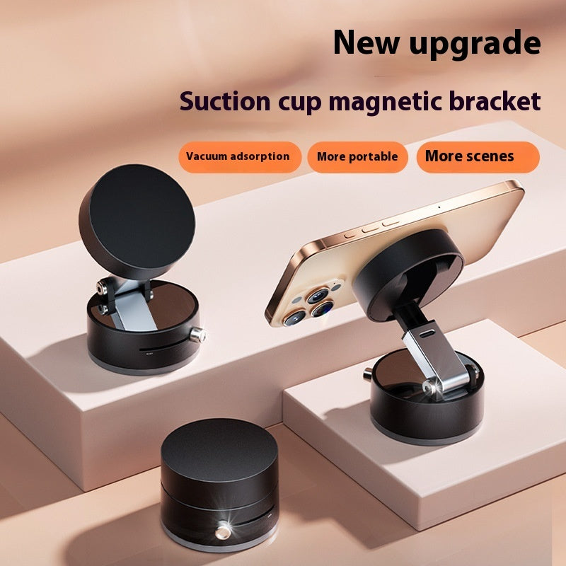 Foldable Magnetic Vacuum Suction Car Phone Holder