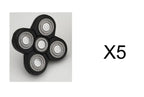 Replacement electric shaver rotary blade head with five circular blades, pack of 5