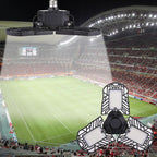 LED garage light panels with foldable blades, super bright industrial ceiling lamp for large spaces