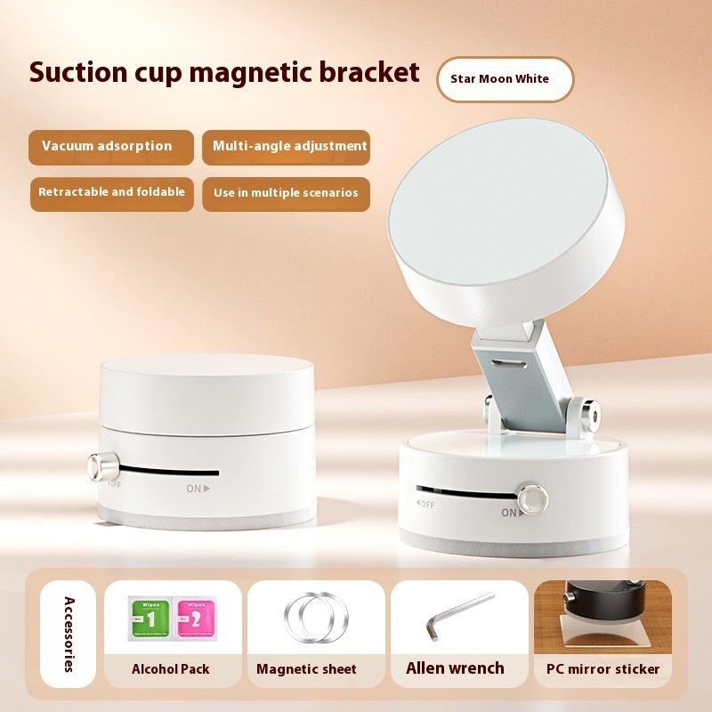 Foldable Magnetic Vacuum Suction Car Phone Holder
