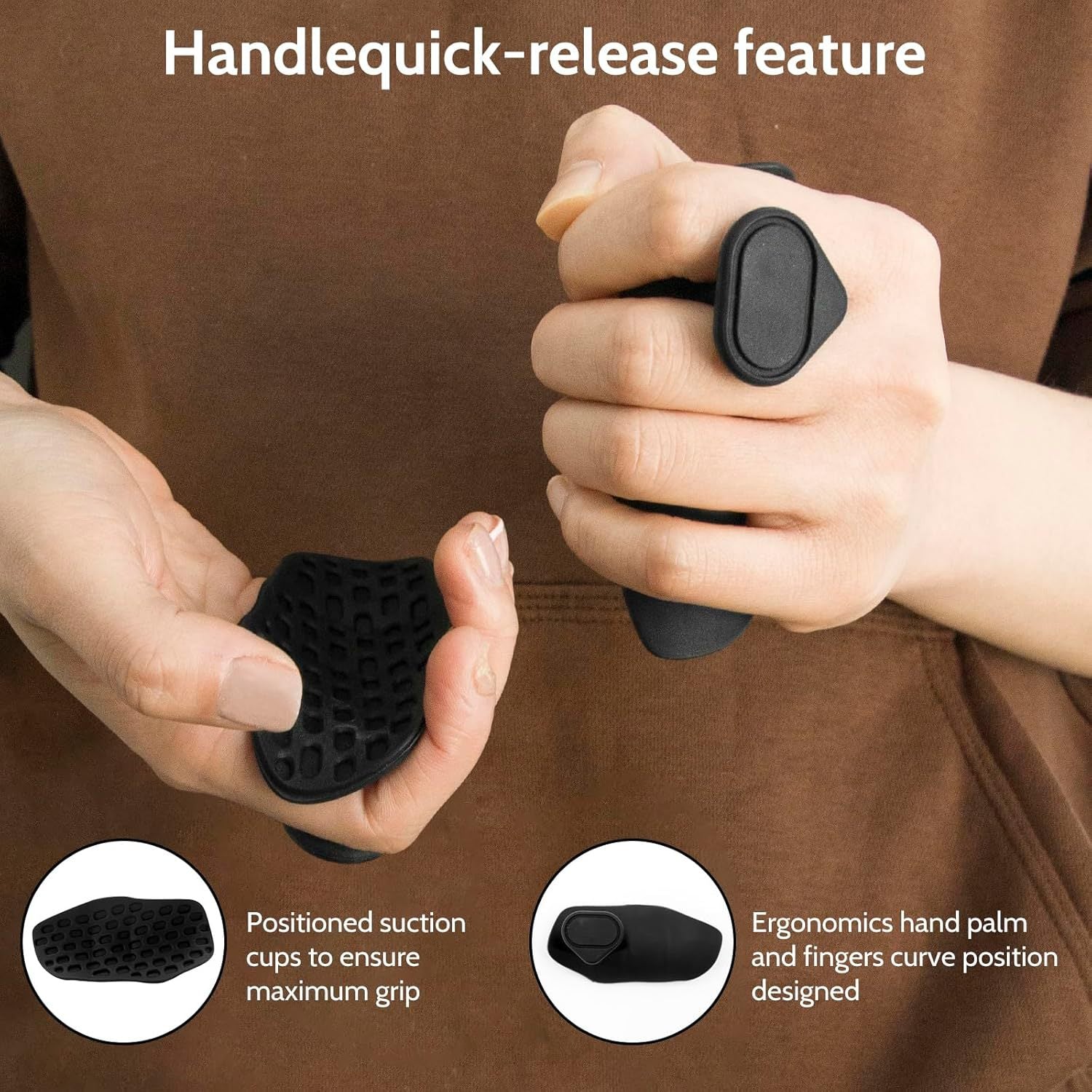 Anti-Slip Workout Grips – Breathable Grip Strengthener for Dumbbell & Weight Lifting