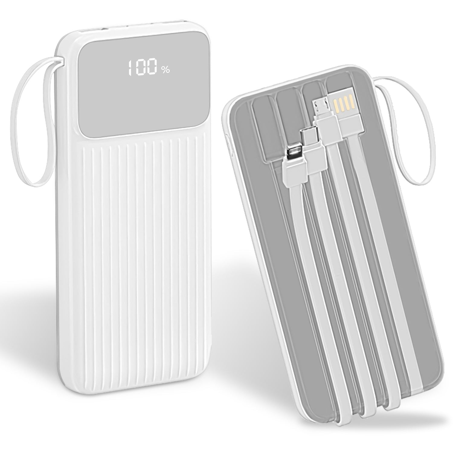 20,000 mAh PD22W Power Bank with In-built Cables