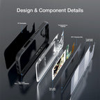 DIY AI E-Ink NFC Phone Case – Four-Color Smart Display Projection Glass Cover