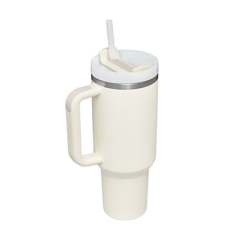 40oz Insulated Tumbler w/ Handle & Straw