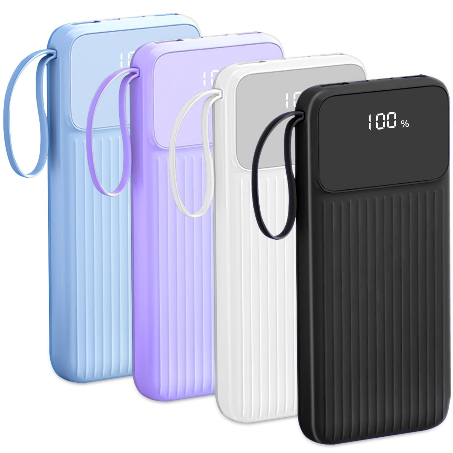 20,000 mAh PD22W Power Bank with In-built Cables