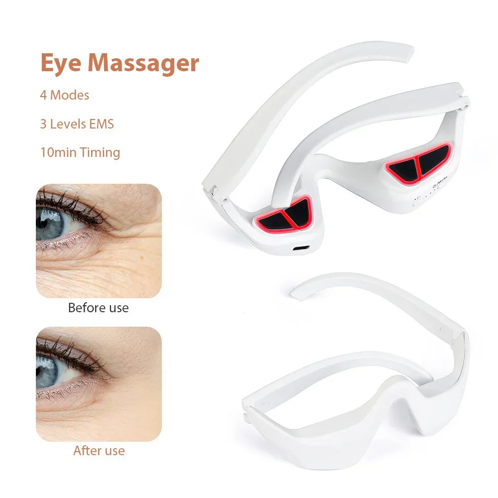 Eye Massager Glasses for Eye Fatigue Relief & Under-Eye Relaxation