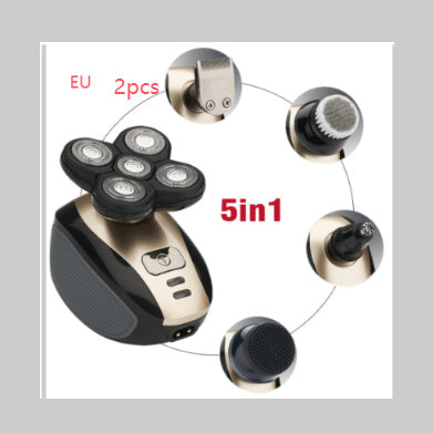 5-in-1 Electric Head & Beard Shaver for Men