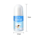 JUE-FISH clothes stain removal ball, 50ml bottle with blue label, 10cm tall, 3.5cm wide