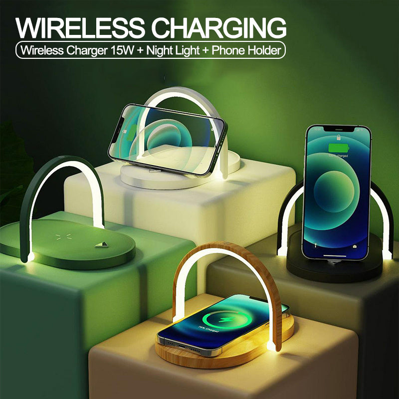 3-in-1 Foldable Wireless Charger Night Light