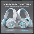 Wireless Gaming Headset Over-Ear Bluetooth Headphones with Mic